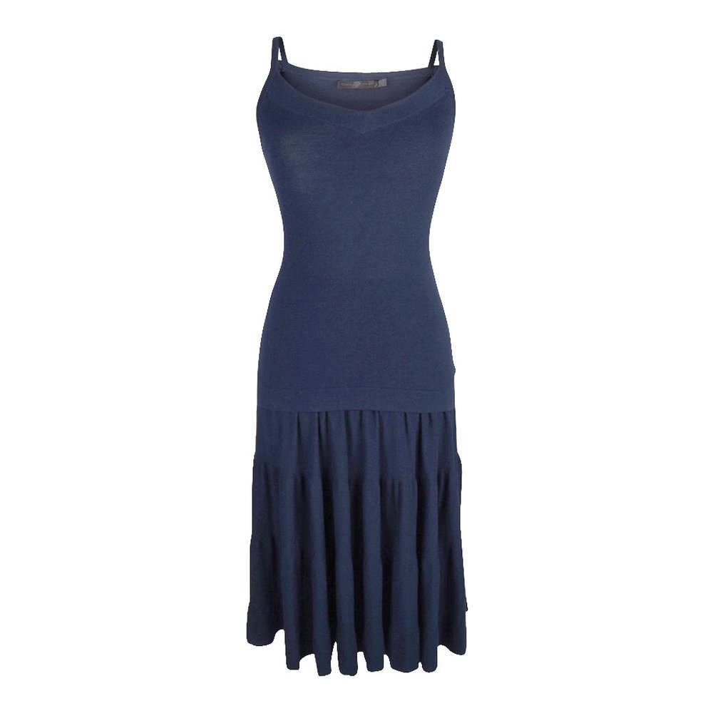 Donna Karan Skirt Set Blue Skater Skirt and Top S